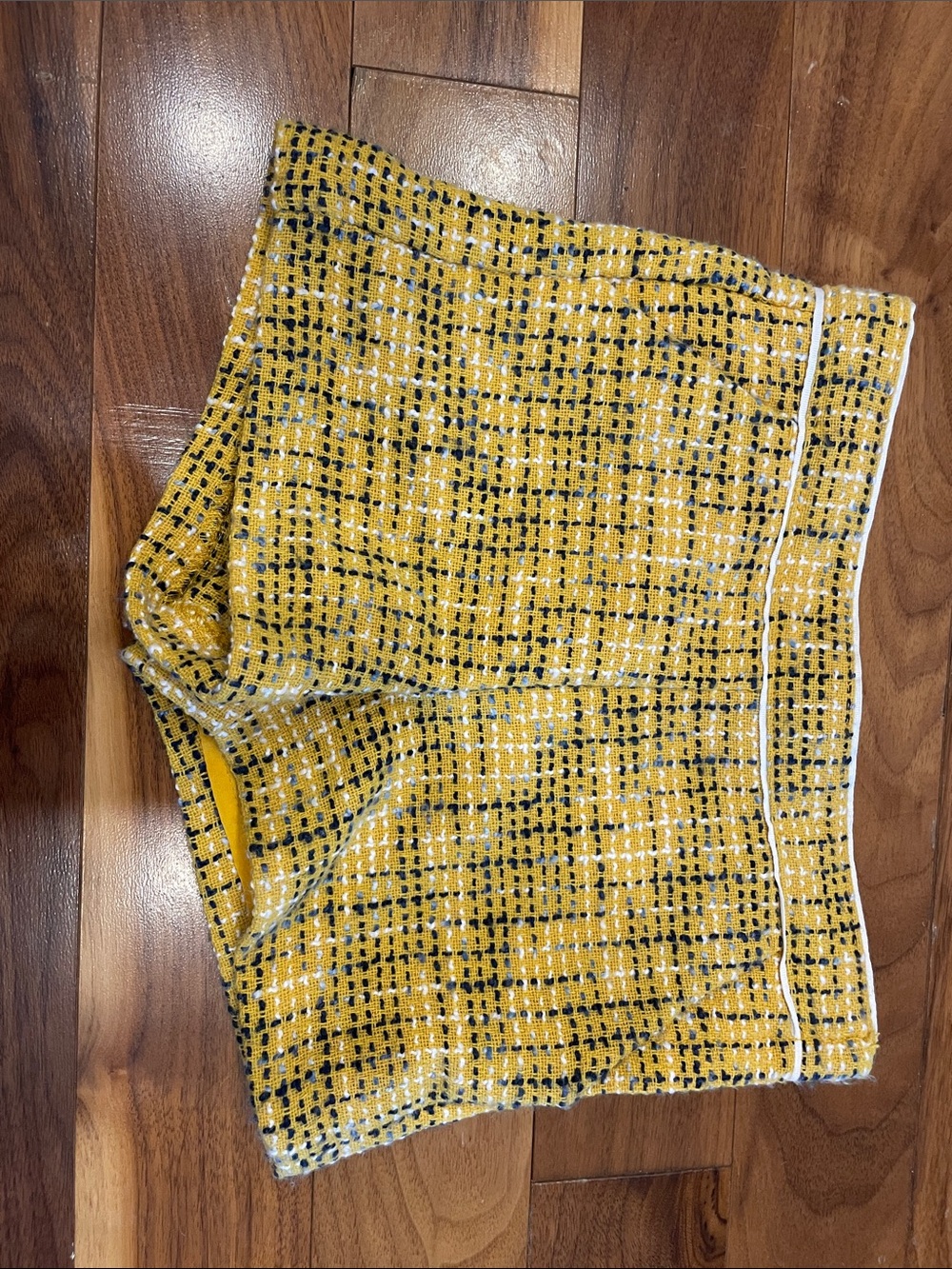 Janie and Jack Yellow Tweed-Look Girls' Shorts